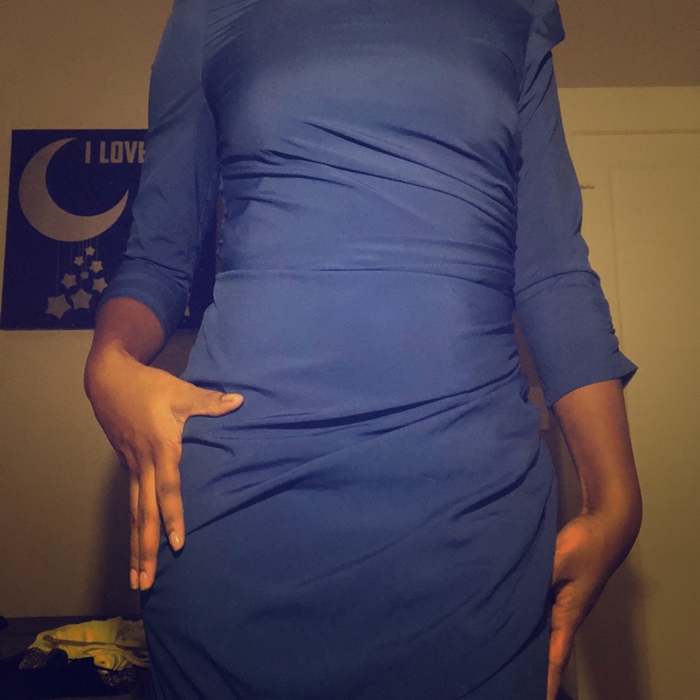 Blue night out dress
